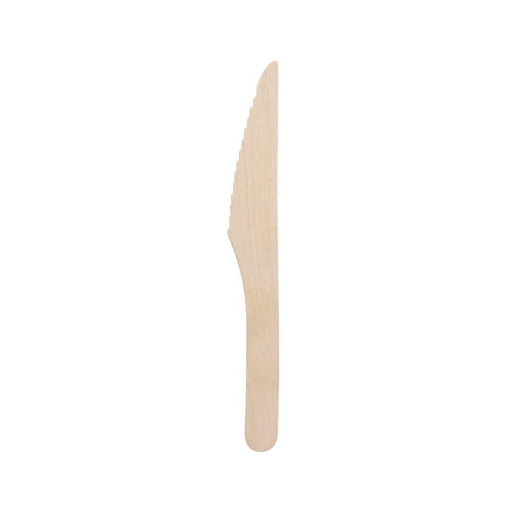 Einweg Besteck Holz-Messer 16 ,5 cm |VE 1000 Stück