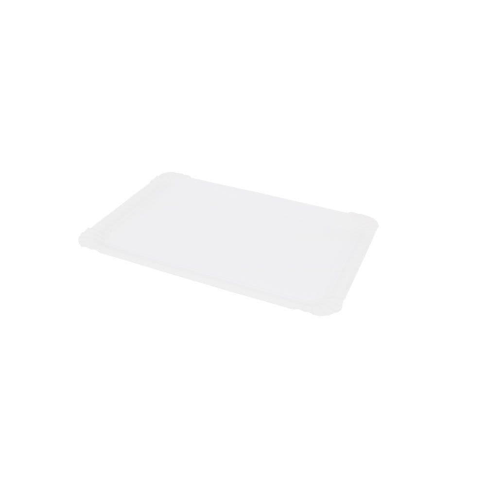 Pappteller 13 x 20 cm, weiß, rechteckig  | 1500 Stück