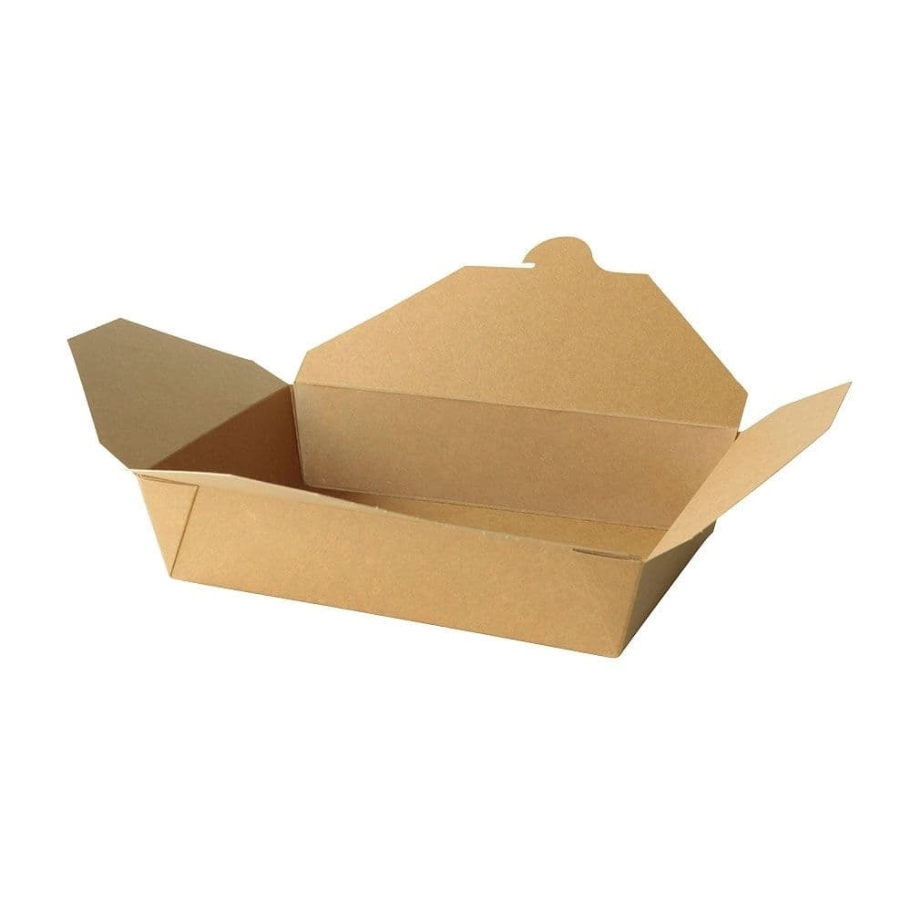 Take-away-Karton-Boxen 1100 ml, braun  | VE 280 Stück 