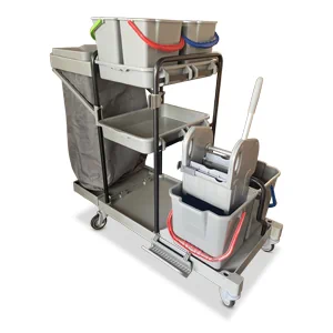 Reinigungswagen- Servicewagen ECO grau  Reinigungswagen- Servicewagen ECO grau