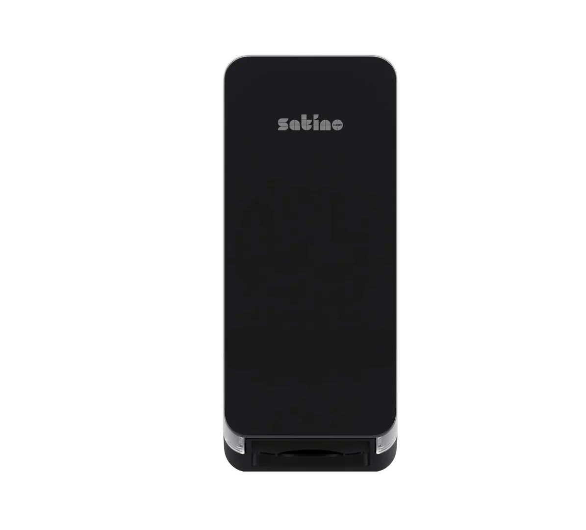 333425 Satino HYGINITY Design Einzelblatt-Toilettenpapierspender  schwarz front
