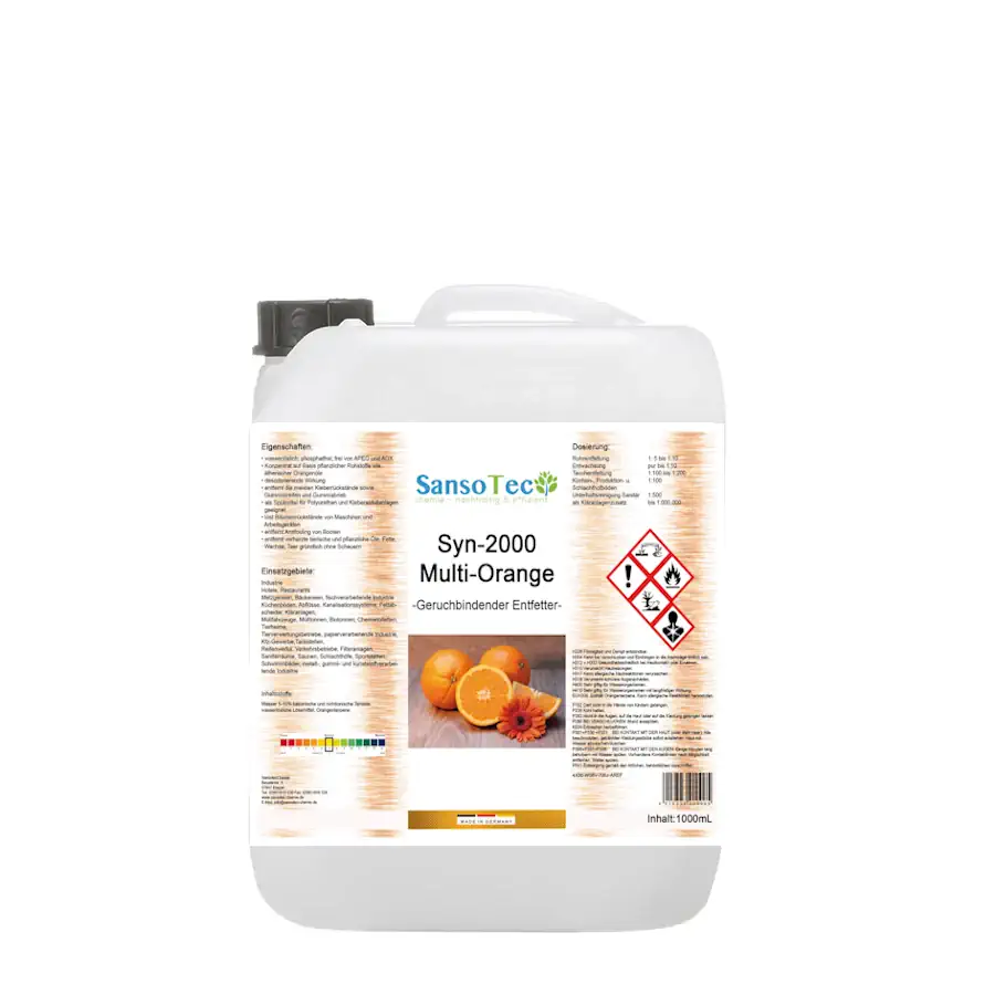Orangenreiniger geruchbindender Entfetter