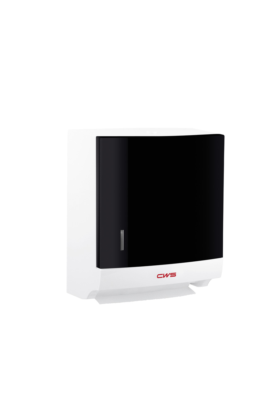 CWS Faltpapierspender Paradise Paper Slim mit Schloss | mit Panel Schwarz CWS Faltpapierspender Paradise Paper Slim mit Schloss | mit Panel Schwarz