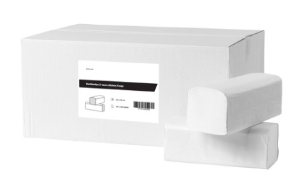 Papierhandtücher/Falthandtücher, 3200 Blatt, 2-lagig, hochweiß Zellstoff, ZZ/V-Falzung Papierhandtücher/Falthandtücher, 3200 Blatt, 2-lagig, hochweiß Zellstoff, ZZ/V-Falzung