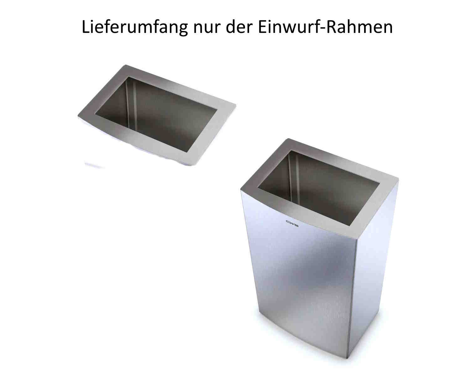  CWS Einwurf-Rahmen zu Abfallbehälter Stainless Steel Paper Bin 40 l 