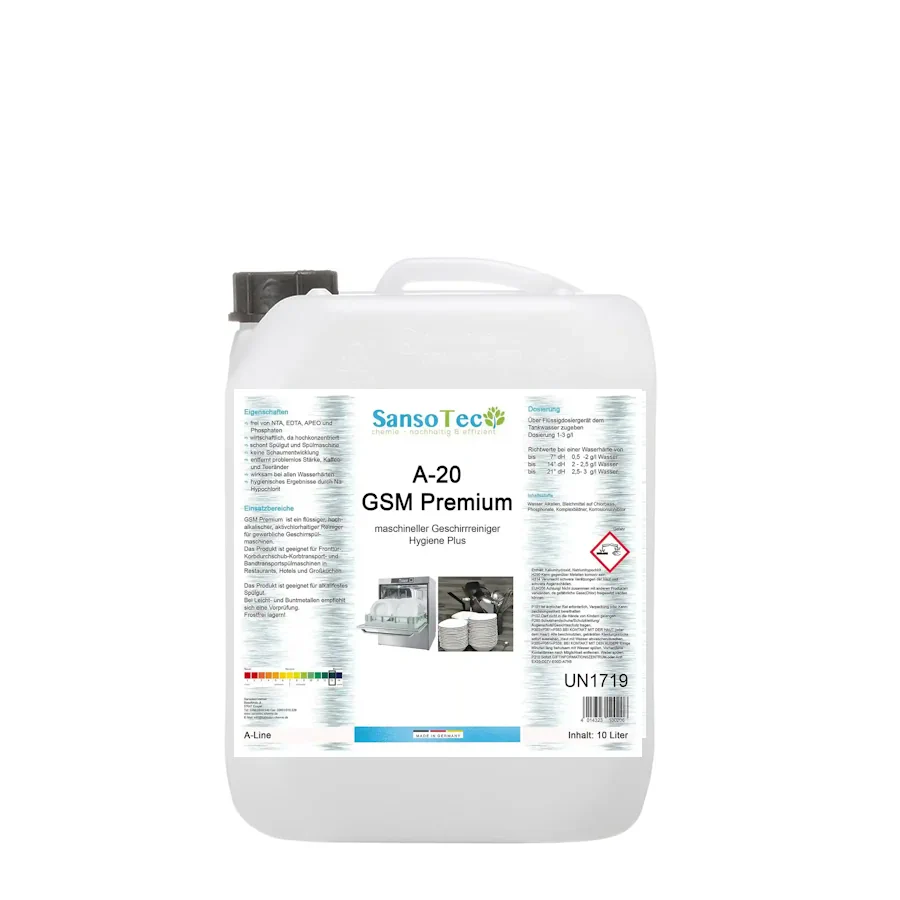 A-20 GSM Premium Geschirrreiniger – Hygiene Plus