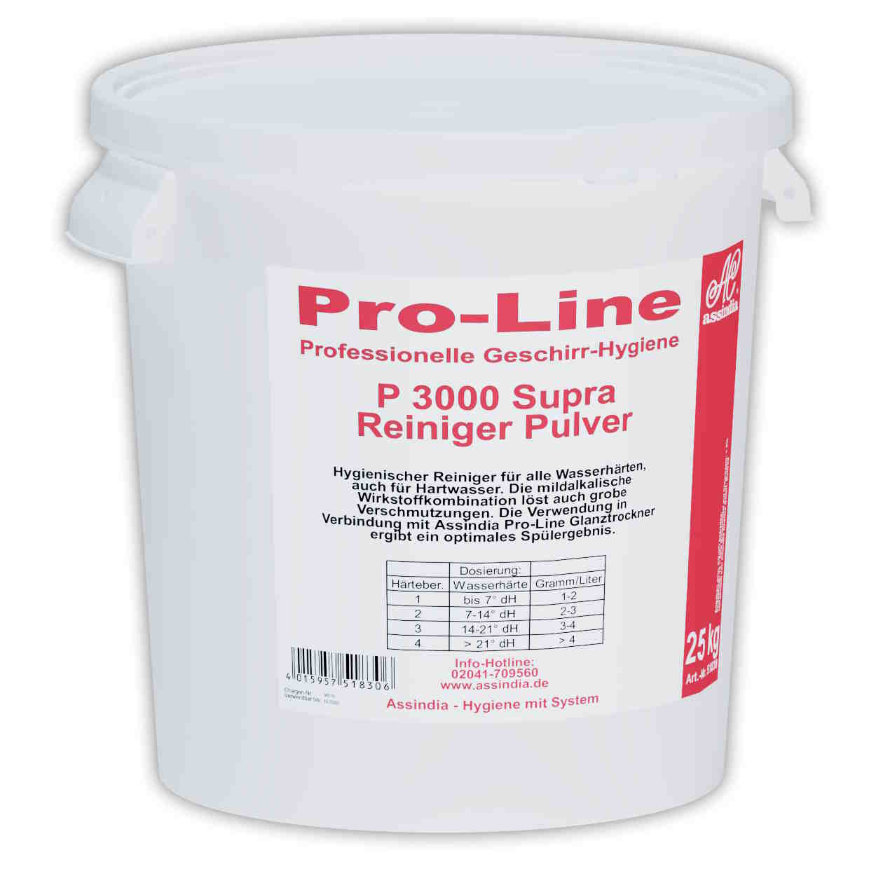 Pro-Line P 3000 ProLine Geschirr-Reiniger Pulver | 25 kg Eimer 