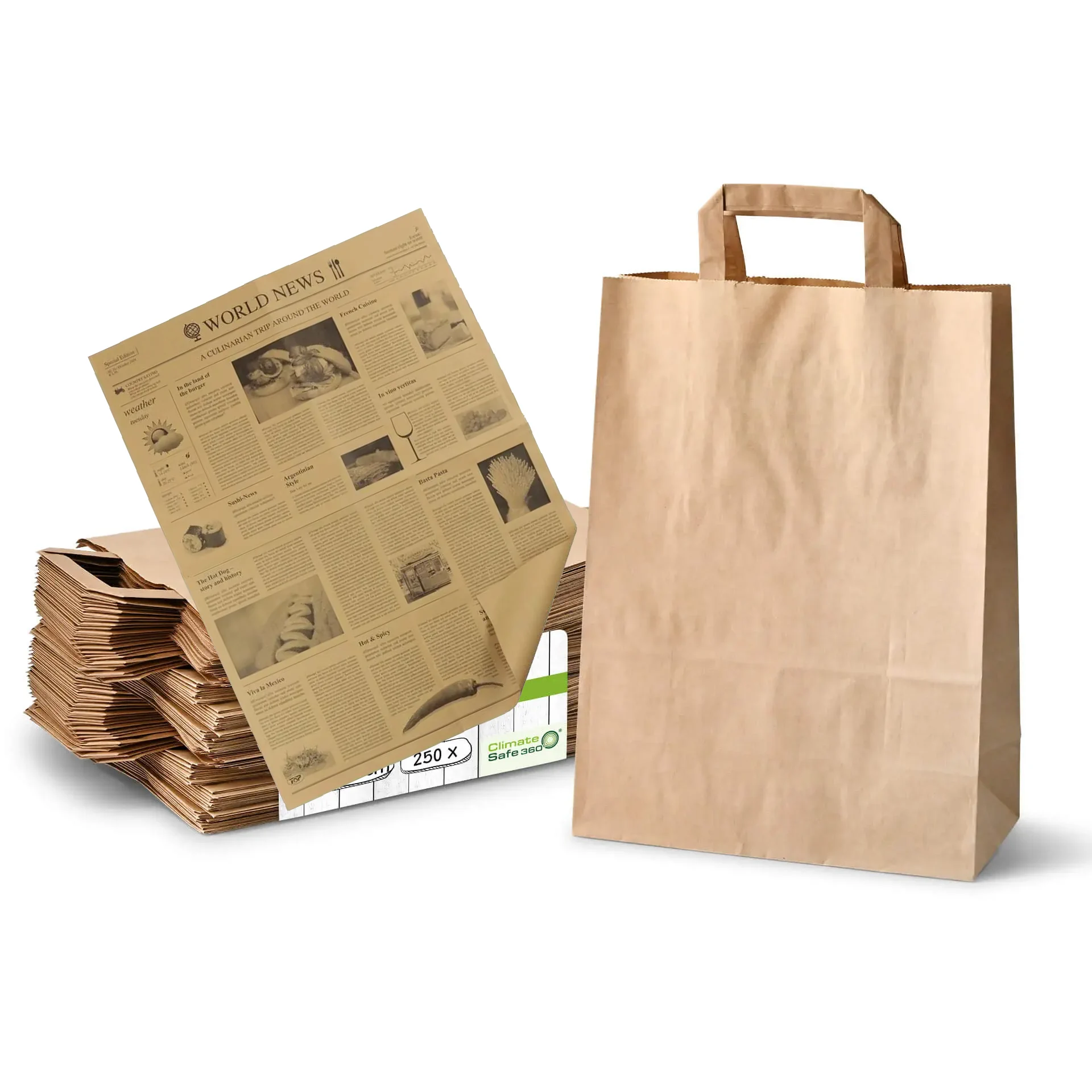 Einschlagpapier | Papiertüten Taschen aus Papier und Einschlagpapier
