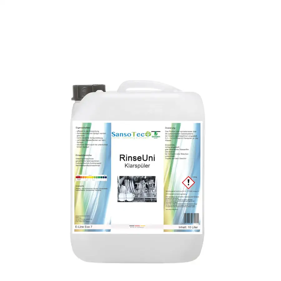 Klarspüler 10L für Gewerbe Spülmaschinen – Streifenfreier Glanz