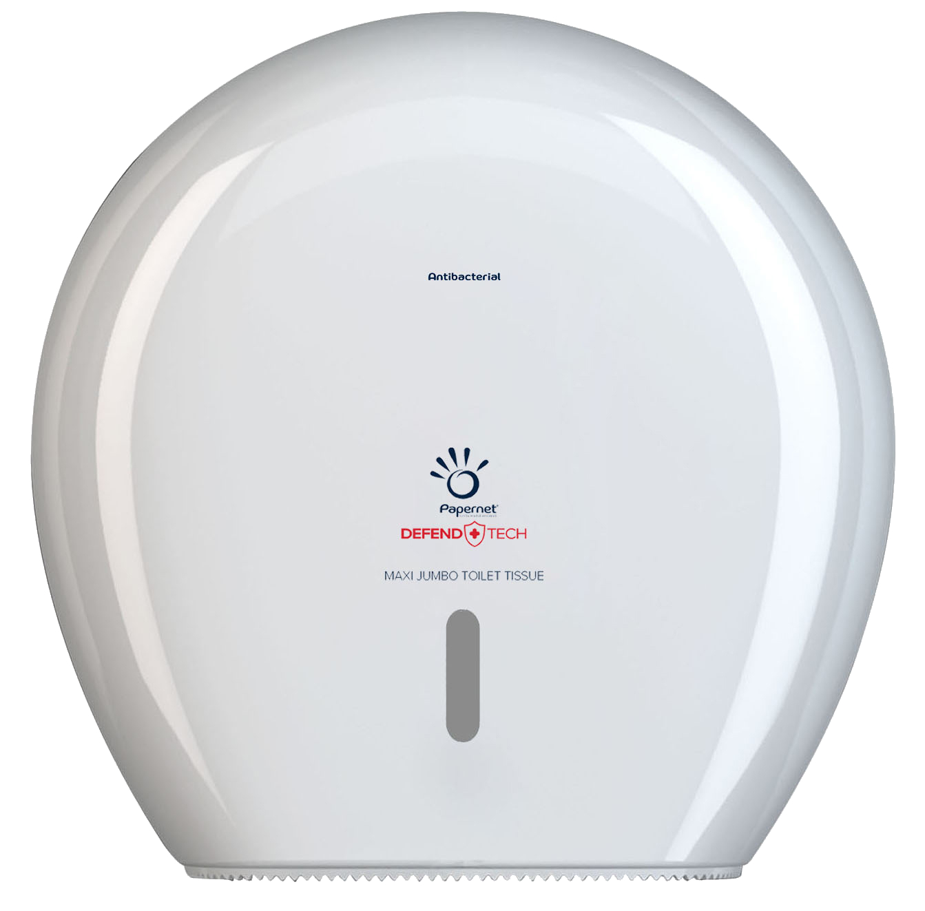 Spender für Mini Jumborollen - Toilettenpapier in weiß Spender für Mini Jumborollen - Toilettenpapier in weiß