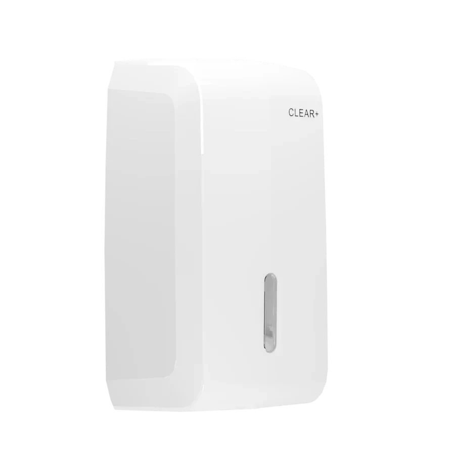 1701515 CWS Clear+ Einzelblatt-Toilettenpapierspender Wei