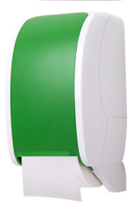 Cosmos Toilettenpapierspender Kunststoff | Farbe: weiß - grün