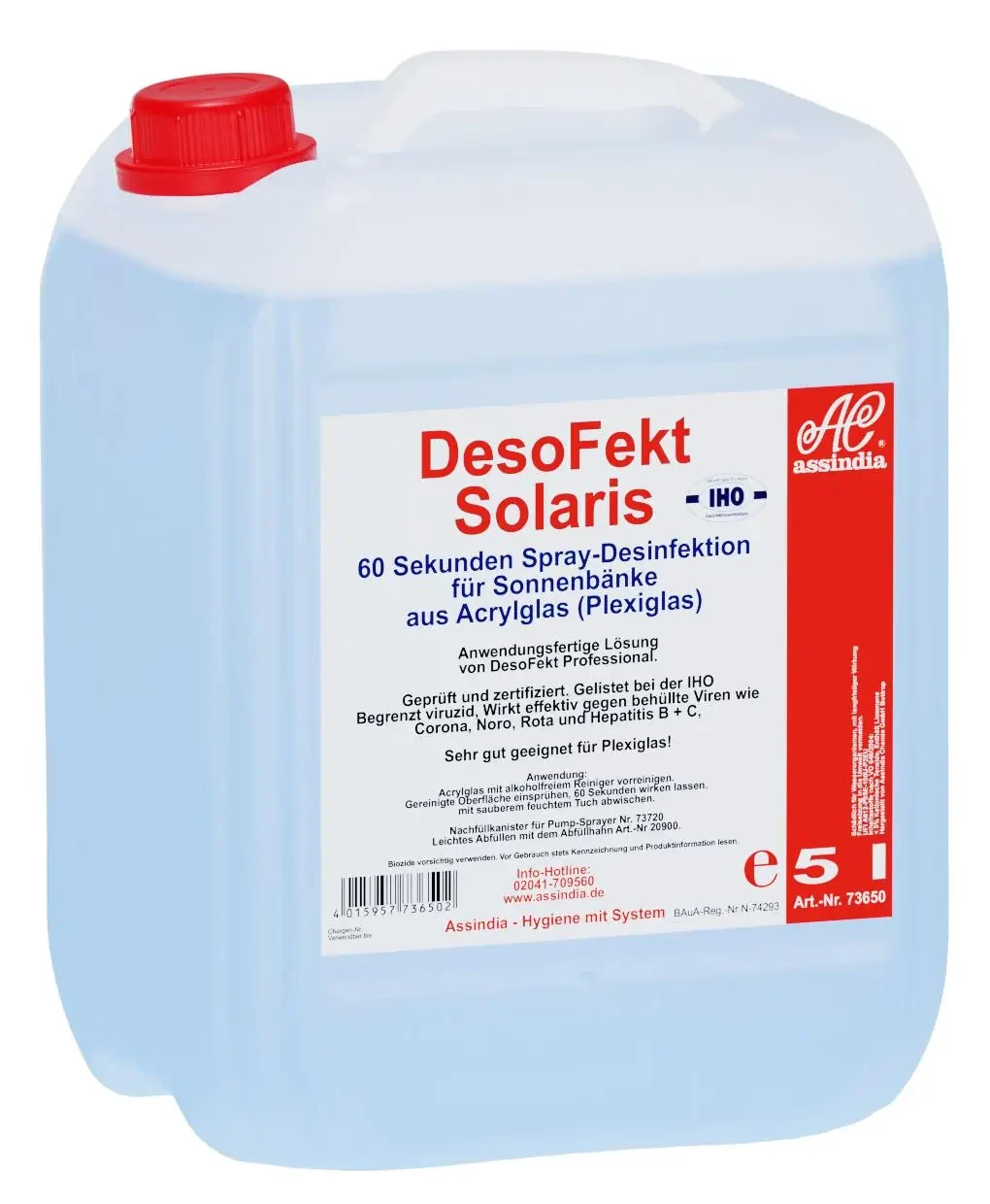 Schnelldesinfektion für Sonnenbnke 5l