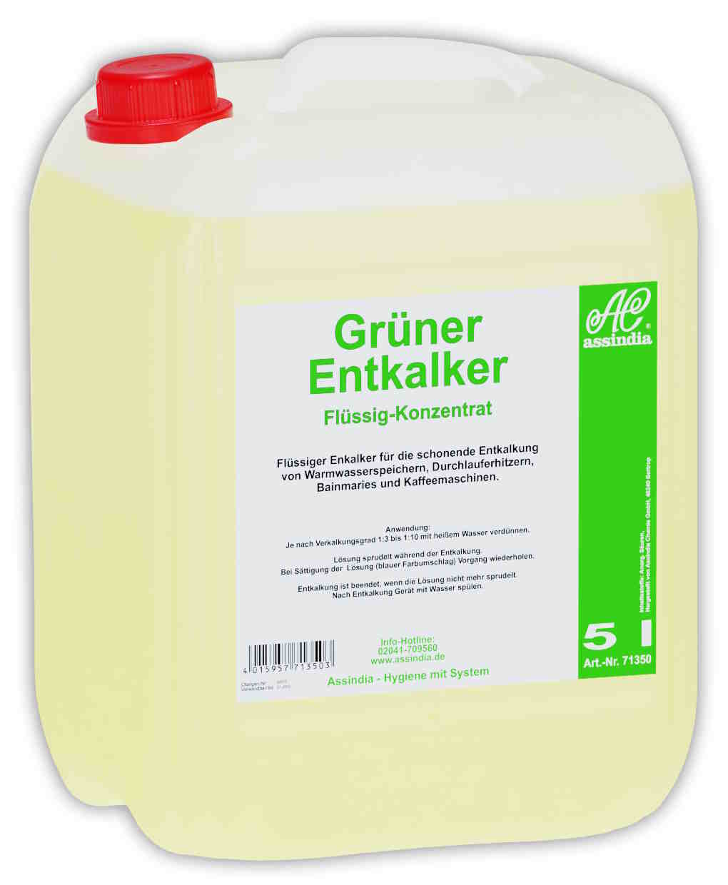 Grüner Entkalker flüssiges Konzentrat | 5 Liter Kanister