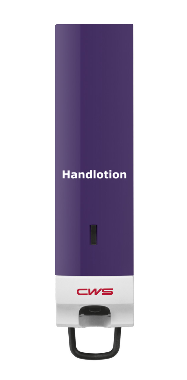 CWS Handlotionspender ParadiseLine Handlotion Slim 500 ml | mit Panel Lila