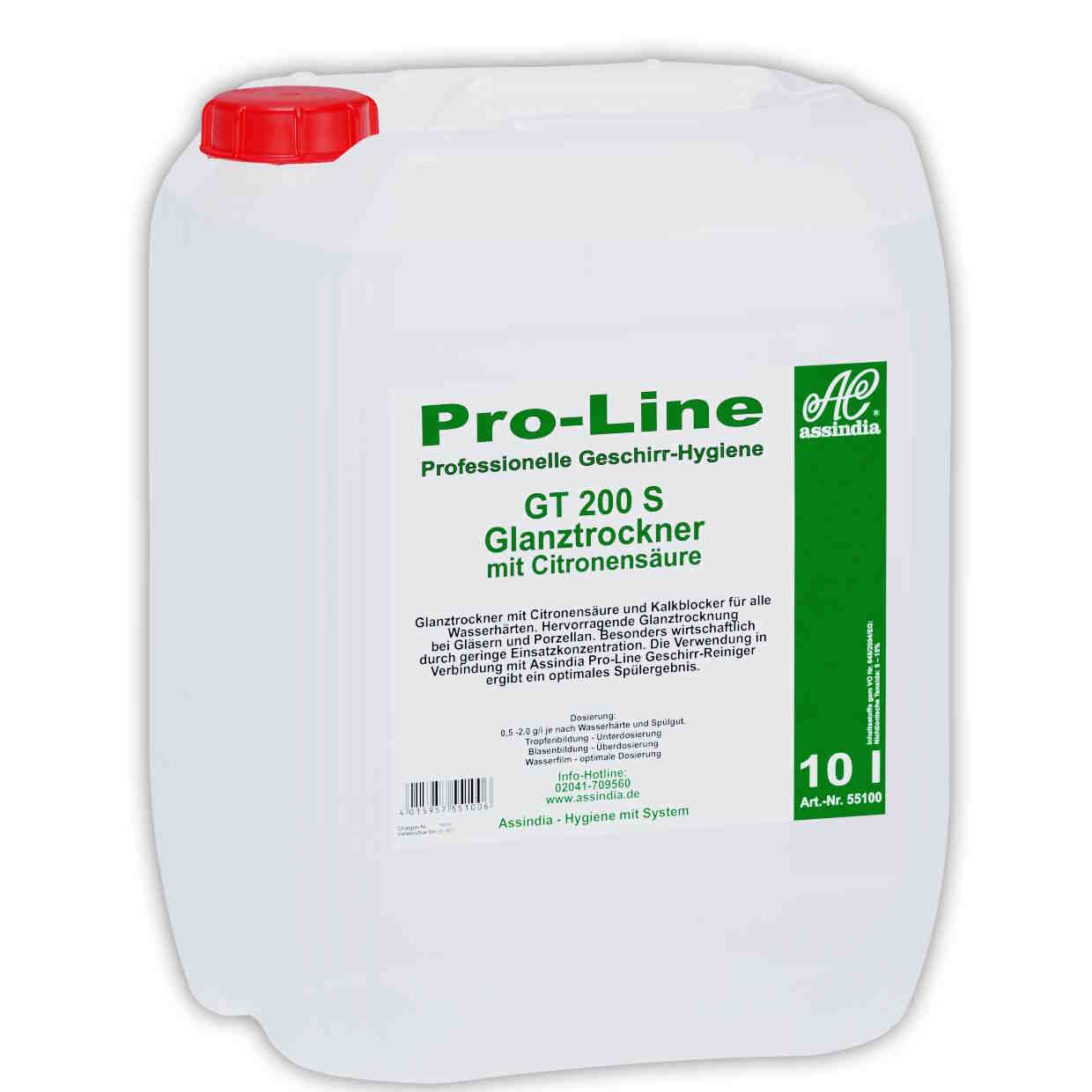 PRO-LINE GT 200 S Klarspüler mit Citronensäure  |10l Kanister 