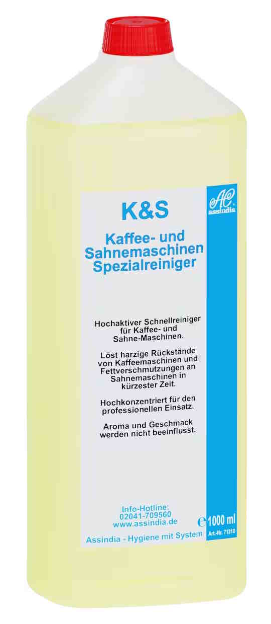 K&S  Kaffee und Sahnemaschinenreiniger flüssig | VE= 6 x 1000ml
