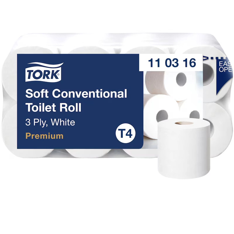 110316 Tork weiches Kleinrollen Toilettenpapier Wei T4 110316 Tork weiches Kleinrollen Toilettenpapier Wei T4