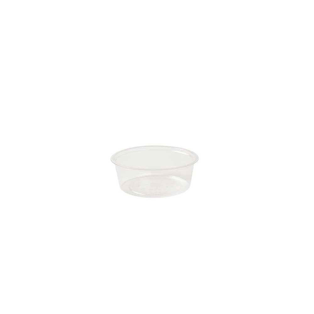 Feinkostbecher 80 ml transparent rPET  mit Deckeln | 500 Stück 