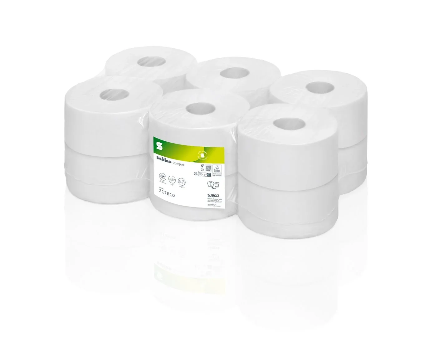 317810 Satino Comfort Toilettenpapier Grorollen 2 lagig