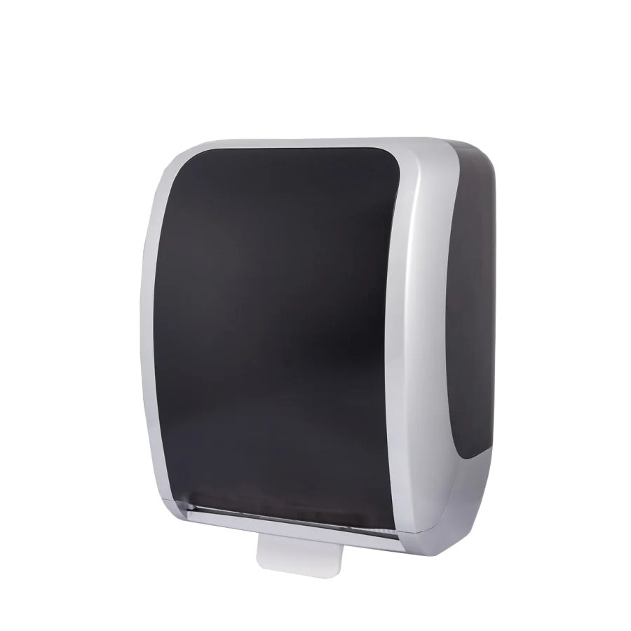 COSMOS Handtuchrollenspender Autocut - Farbe: silber/schwarz