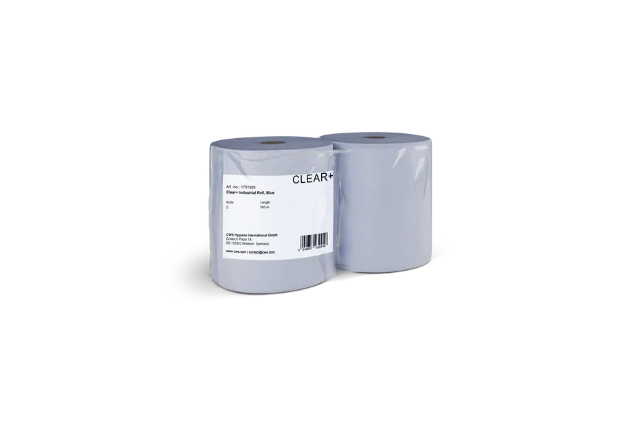 1701683 CWS Clear+ Industrierolle blau 350 m  2 Rollen