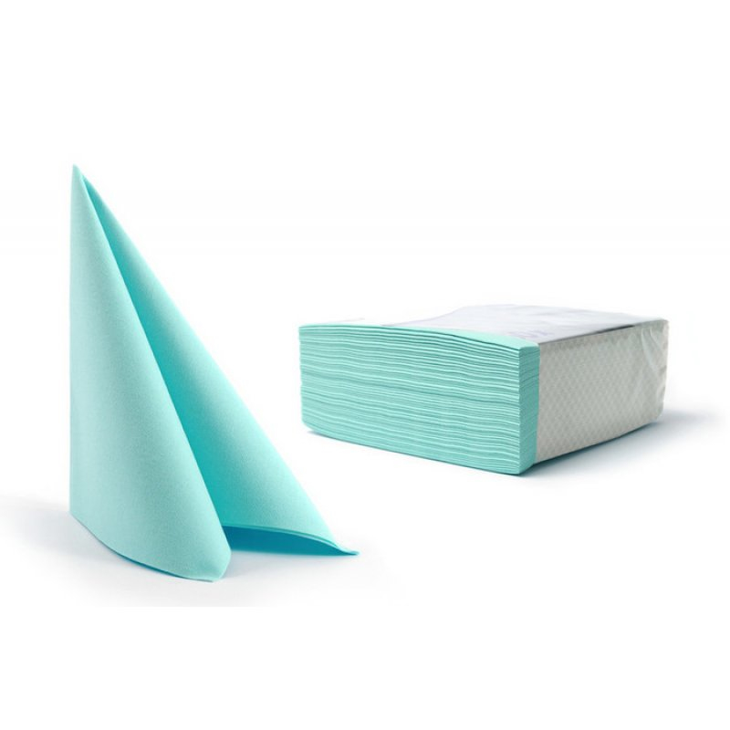 Airlaidservietten, 40x40 cm, mint | Karton = 16 x 50 = 800 Stück