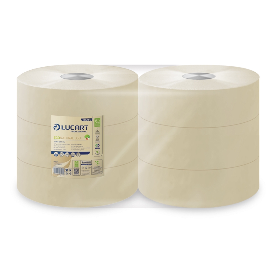 Toilettenpapier EcoNatural 350 Jumbo 2-lagig. 1.458 Blatt | VE = 6 Rollen