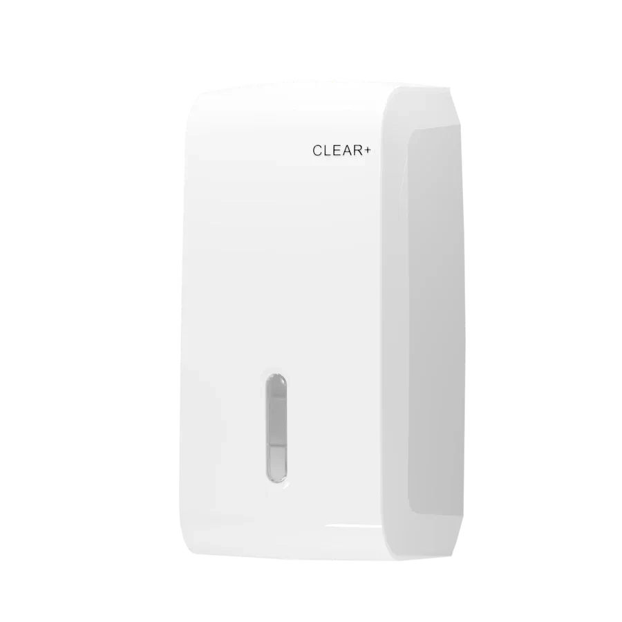 1701515 CWS Clear+ Einzelblatt-Toilettenpapierspender Wei