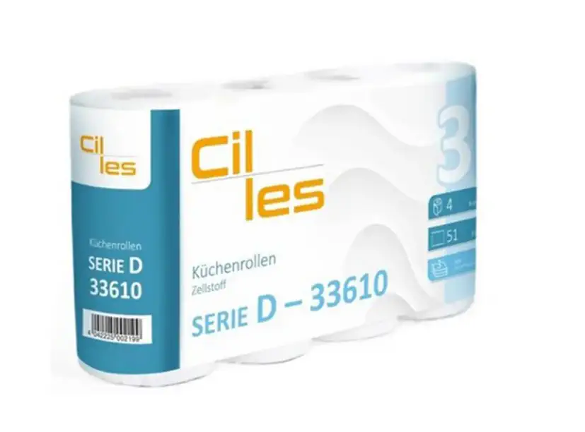 Küchenrolle, 3-lagig, weiß  | VE = 8 x 4 Rollen