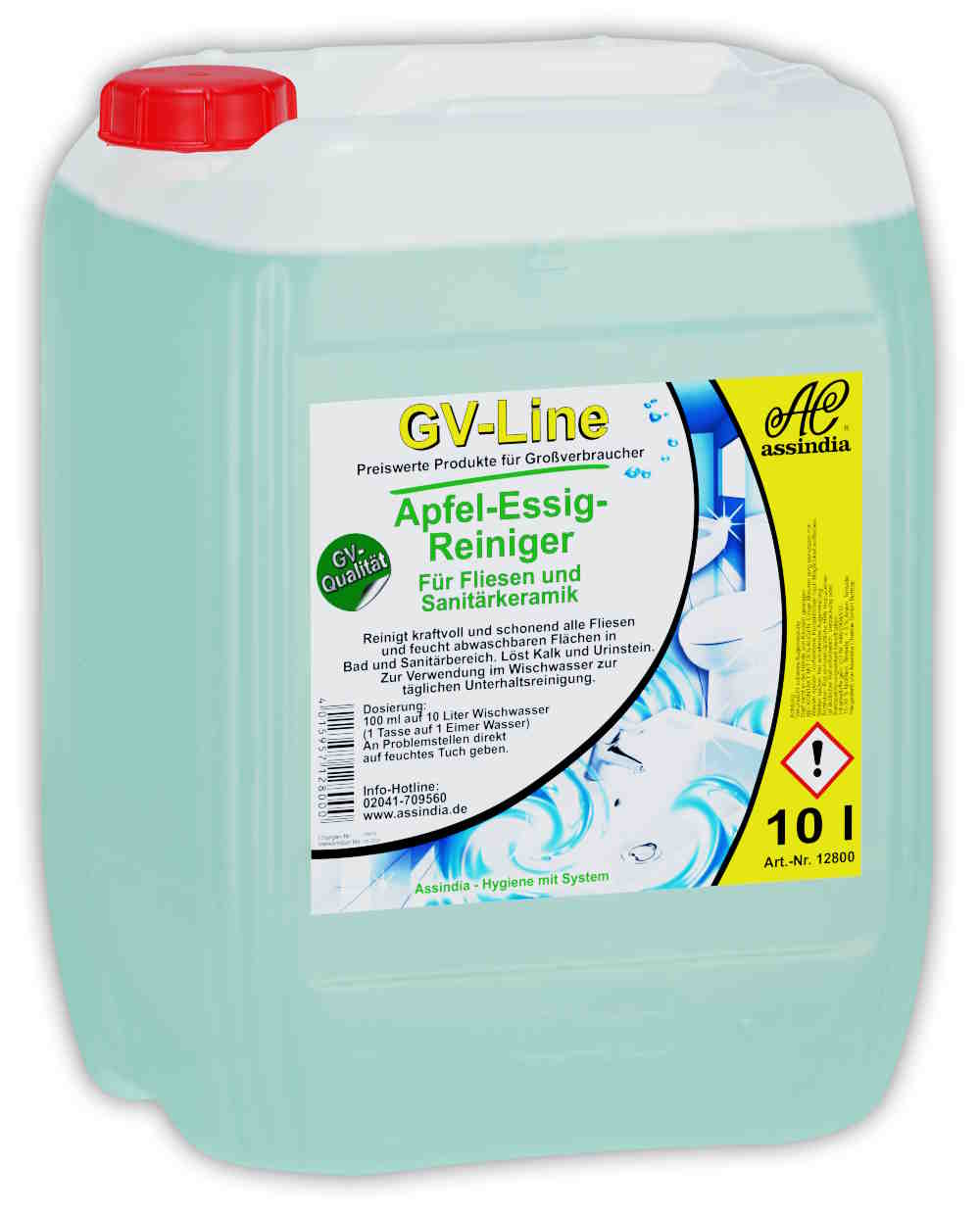 Apfel-Essig-Reiniger Unterhaltsreiniger GV-Line 10 Liter Kanister