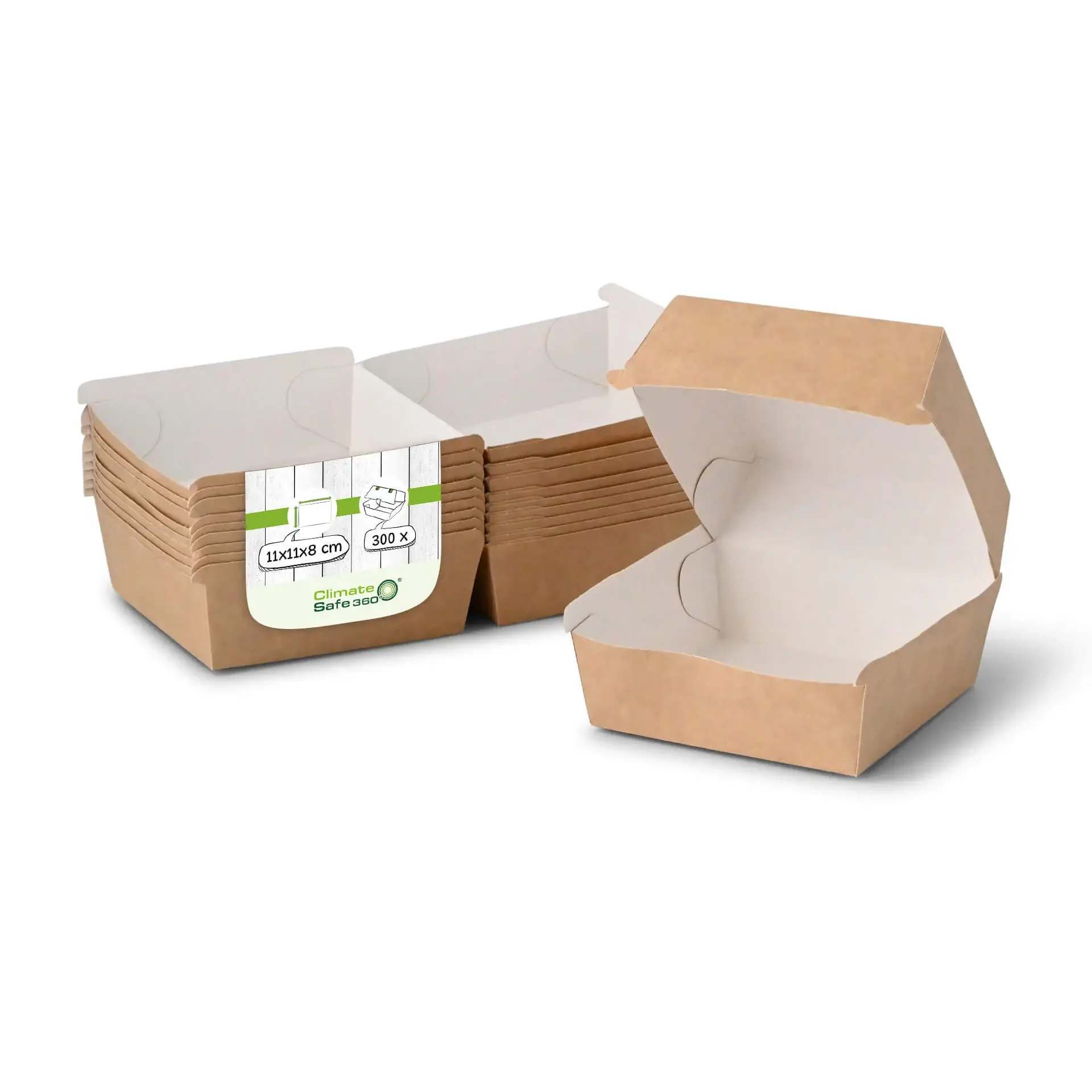 Burger Boxen 11 x 11 x 8 cm, 