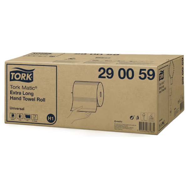 Tork® Rollenhandtuch 290059, extra-lange Ausführung, 1-lagig Tork® Rollenhandtuch 290059, extra-lange Ausführung, 1-lagig