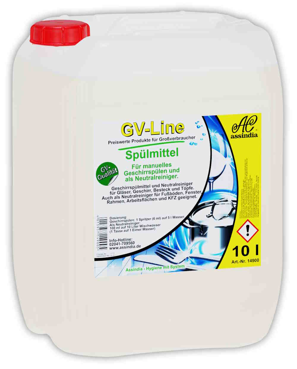 Geschirr-Spülmittel GV Line - Handspülmittel | 10 Liter Kanister