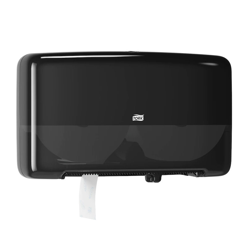 Tork Doppelrollenspender Elevation für Mini Jumbo Toilettenpapier  | Farbe: schwarz Tork Doppelrollenspender Elevation für Mini Jumbo Toilettenpapier  | Farbe: schwarz