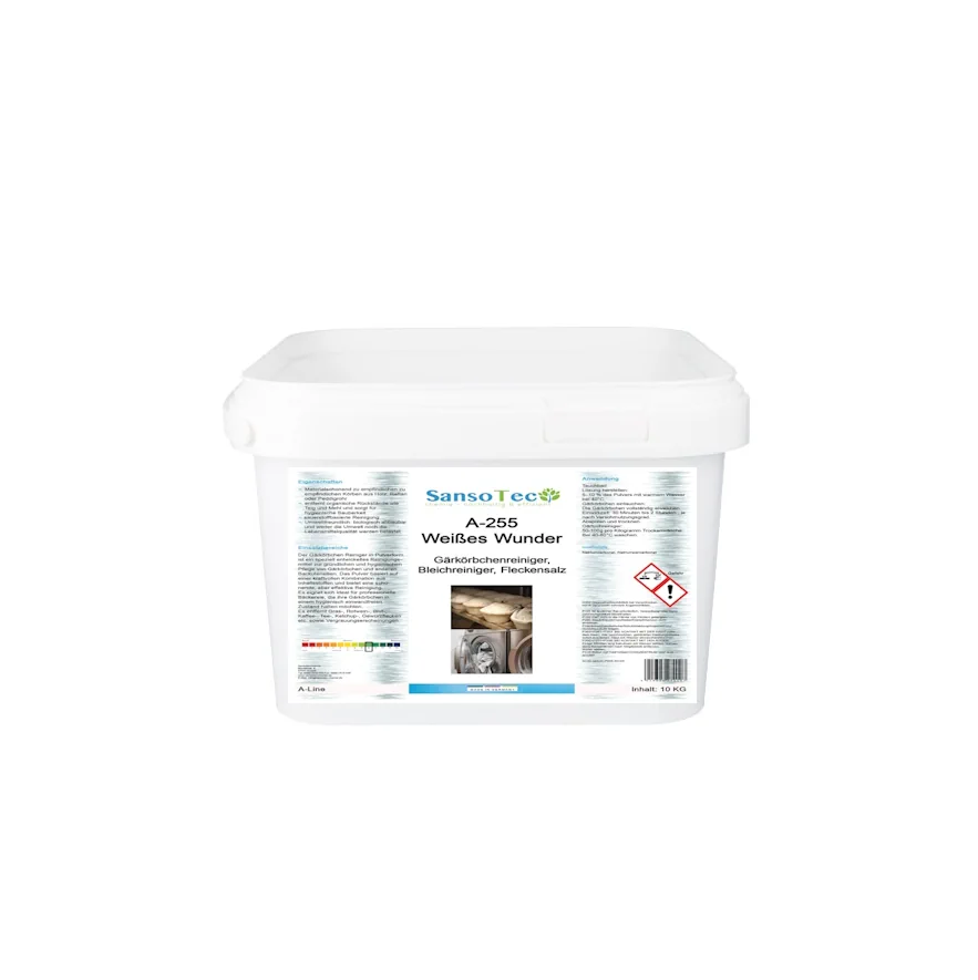 A-255  Gärkörbchen- und Bleichreiniger Pulver  | 10 KG Eimer