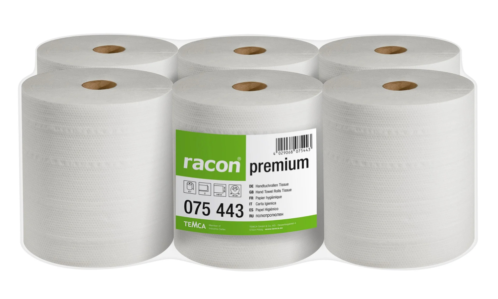 racon® premium Handtuchrollen  | 6 Rollen à 140 Meter