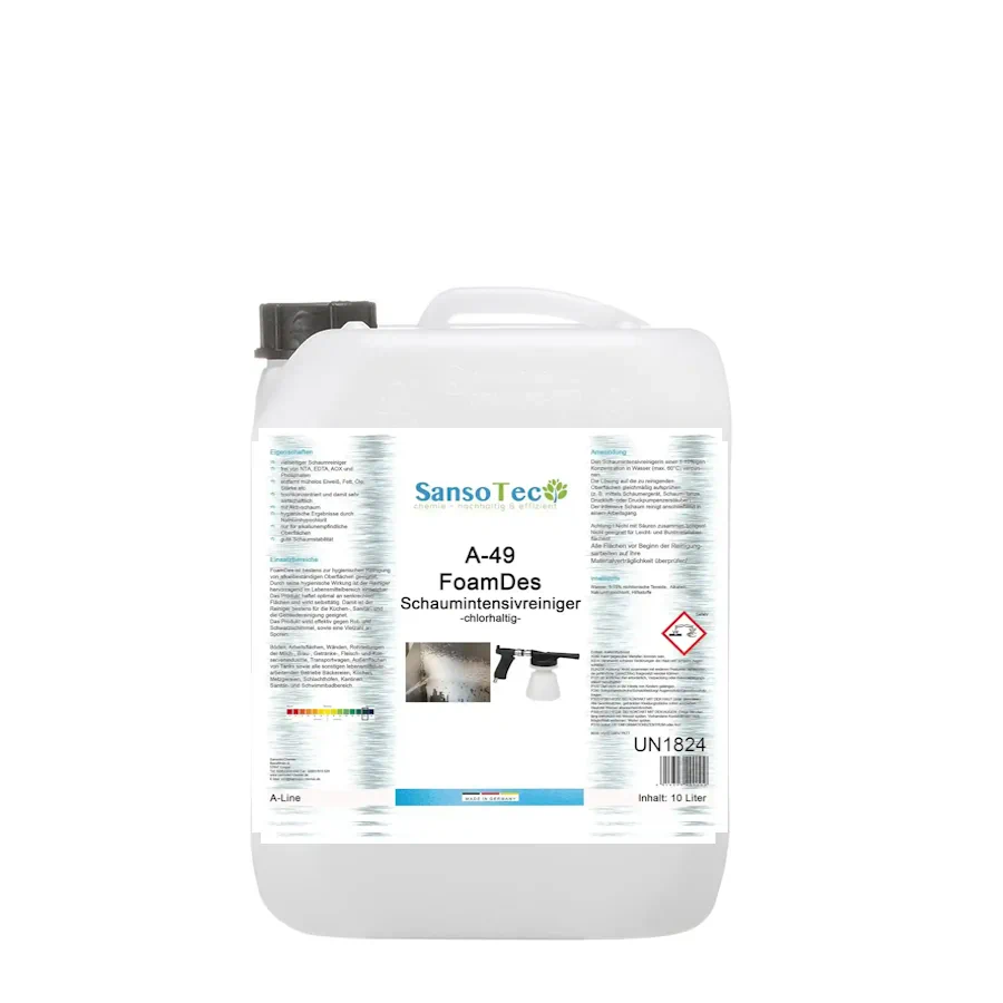 A-49 FoamDes Kraftvoller, chlorhaltiger Schaumintensivreiniger