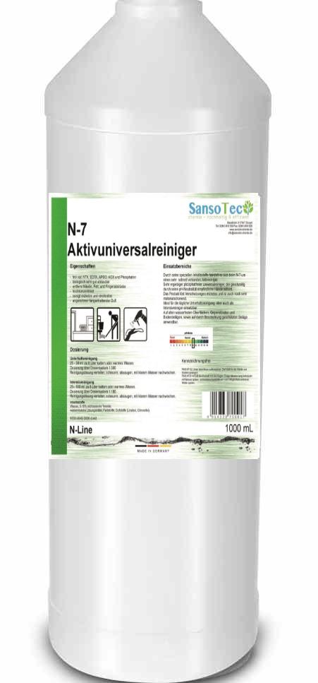 N-7 Aktivuniversalreiniger | Karton = 15 x 1 Liter Flasche 