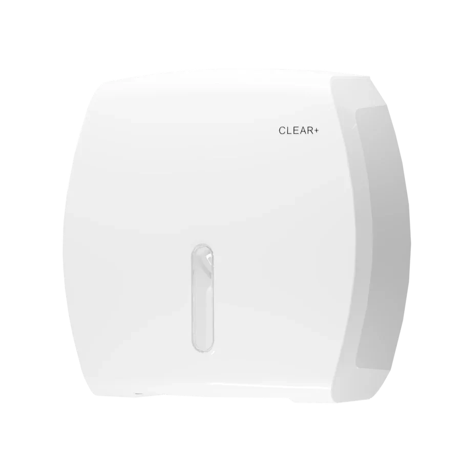 1701512   CWS Clear+ Jumbo Toilettenpapierspender wei