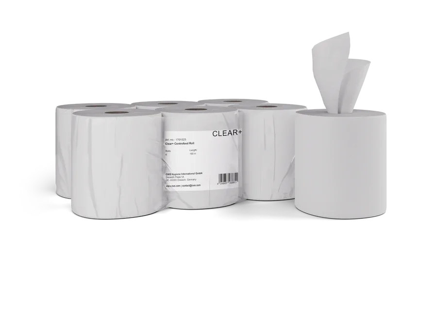 1701523   CWS Clear+ Centrefeed-Papierrollen, 2-lagig 160 m