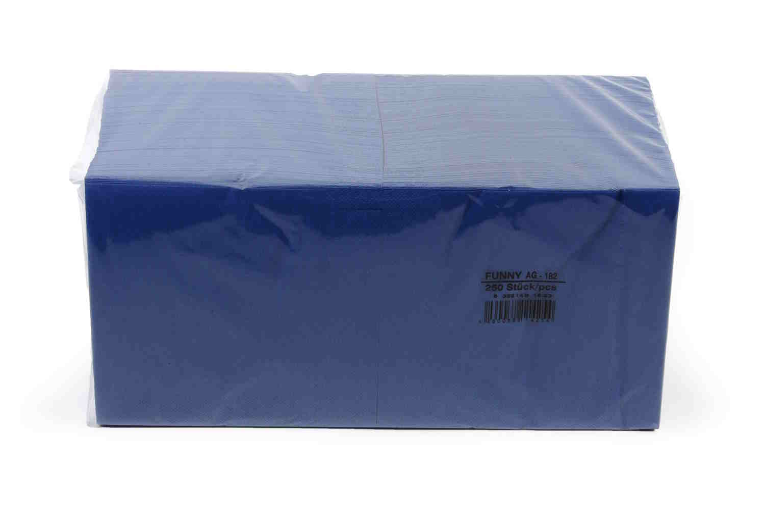 Funny Tafelserviette, 1/4 Falz, dunkelblau, 3lagig, 100% Zellstoff | Karton = 4 x 250 = 1000 Stück Funny Tafelserviette, 1/4 Falz, dunkelblau, 3lagig, 100% Zellstoff | Karton = 4 x 250 = 1000 Stück