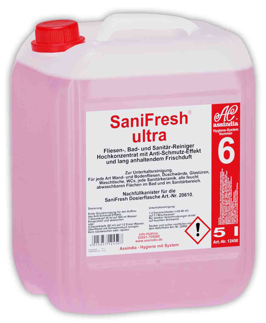 SaniFresh Fliesenreiniger Hochkonzentriert | 5 Liter Kanister