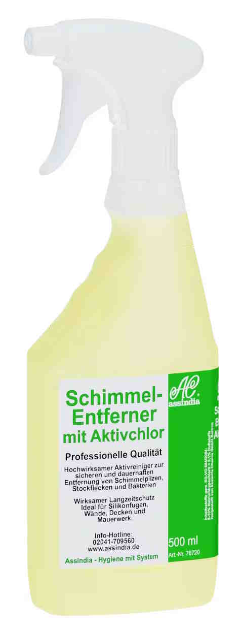 Schimmelentferner mit Aktivchlor | VE = 6 x 500 ml Sprühflasche