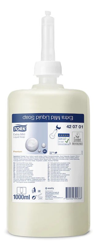 TORK Premium extramilde Flüssigseife S1  | VE=  6 x 1000 ml  TORK Premium extramilde Flüssigseife S1  | VE=  6 x 1000 ml