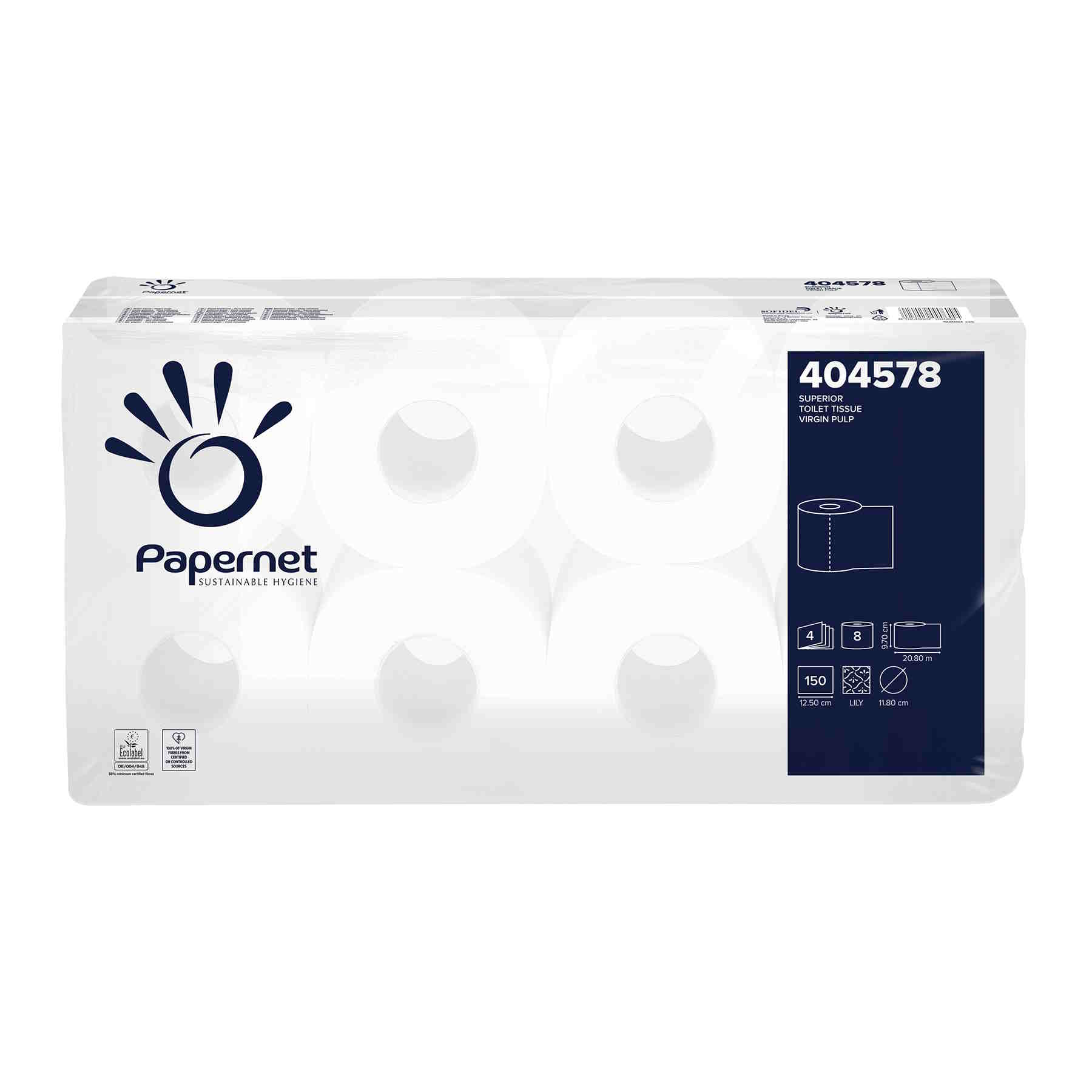 Papernet Superior Toilettenpapier 4-lagig | VE = 72 Rollen Papernet Superior Toilettenpapier 4-lagig | VE = 72 Rollen