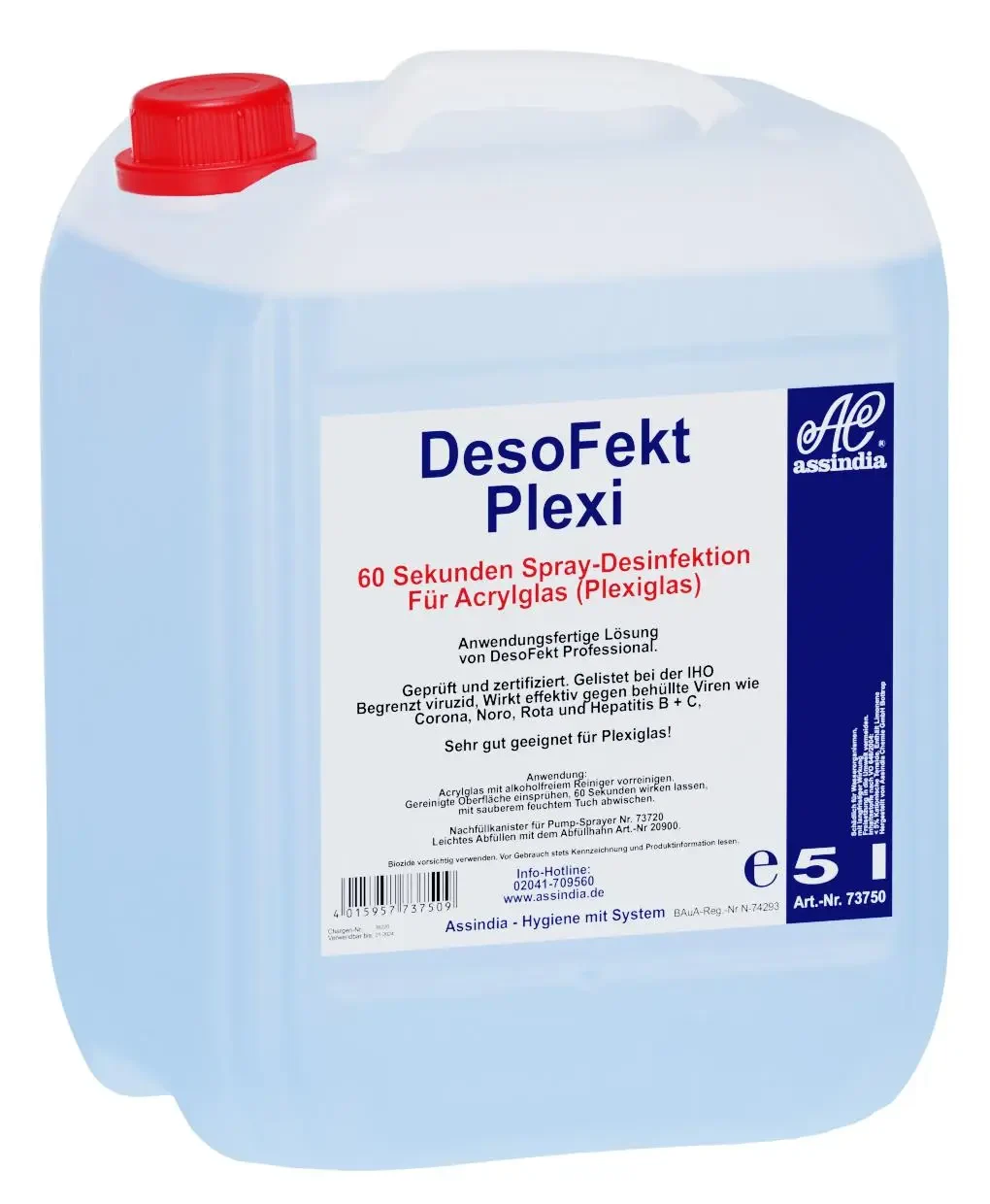 DesoFekt Plexi Schnelldesinfektion 60 Sekunden