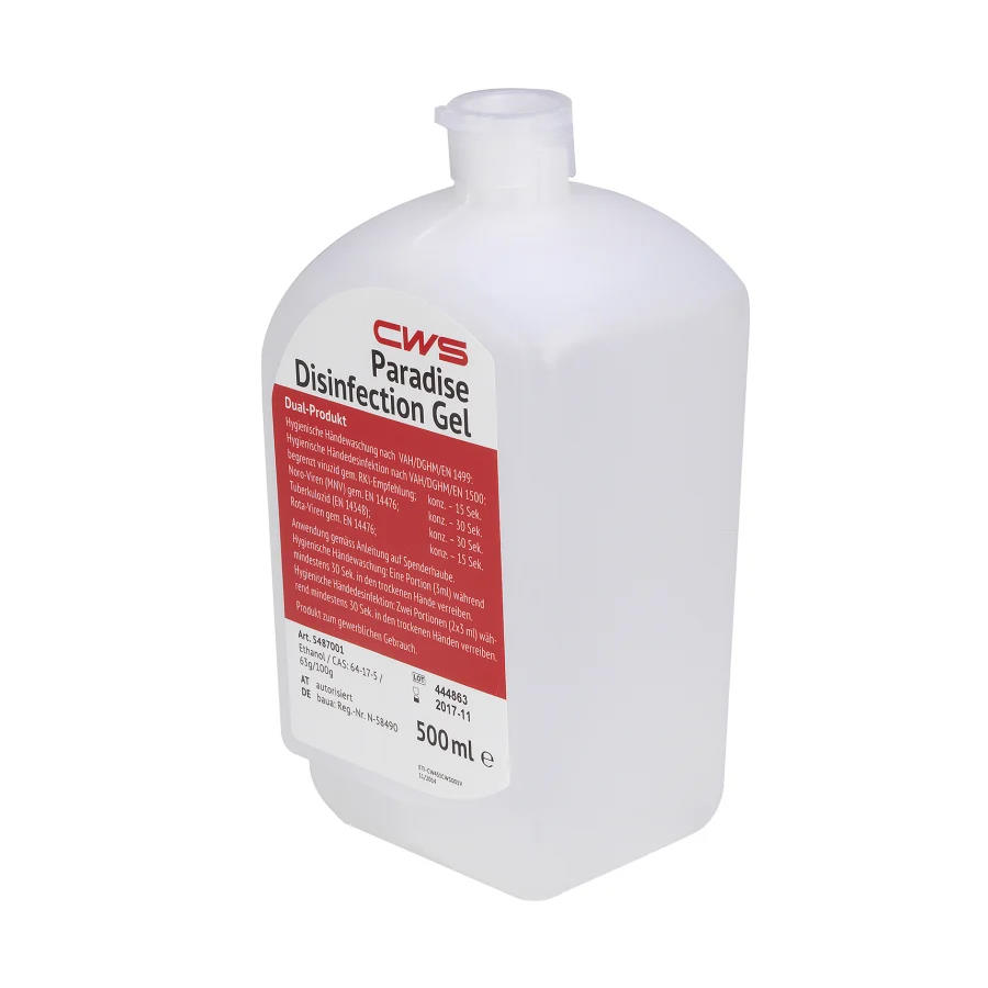 CWS ParadiseLine Desinfektionsgel 500 ml |1 Karton = 12 x 500 ml CWS ParadiseLine Desinfektionsgel 500 ml |1 Karton = 12 x 500 ml