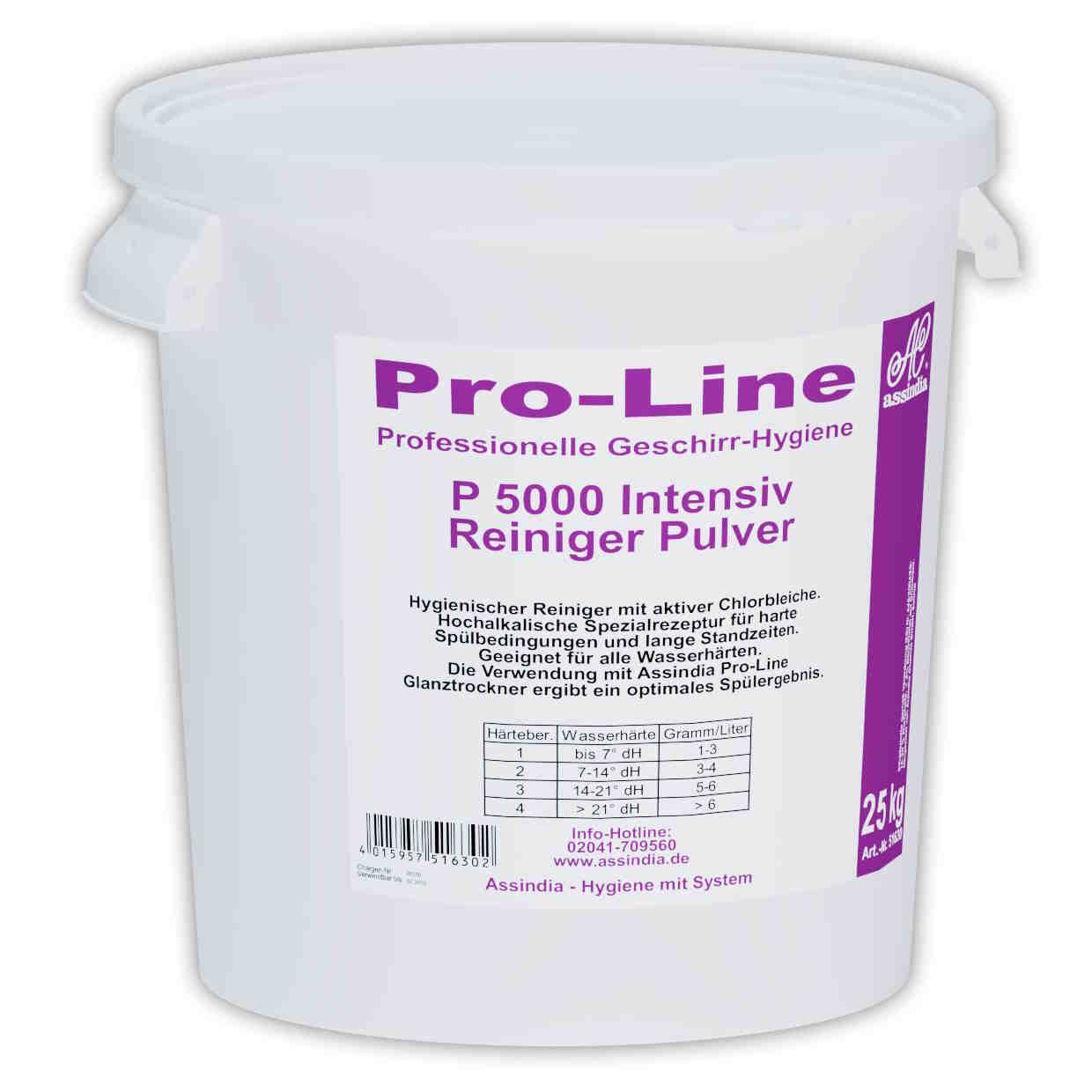 Pro-Line P 5000 Intensiv  Geschirr-Reiniger Pulver | 25 kg Eimer