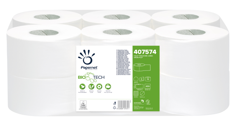 Papernet Mini Jumborollen - Toilettenpapier | VE = 12 Rollen